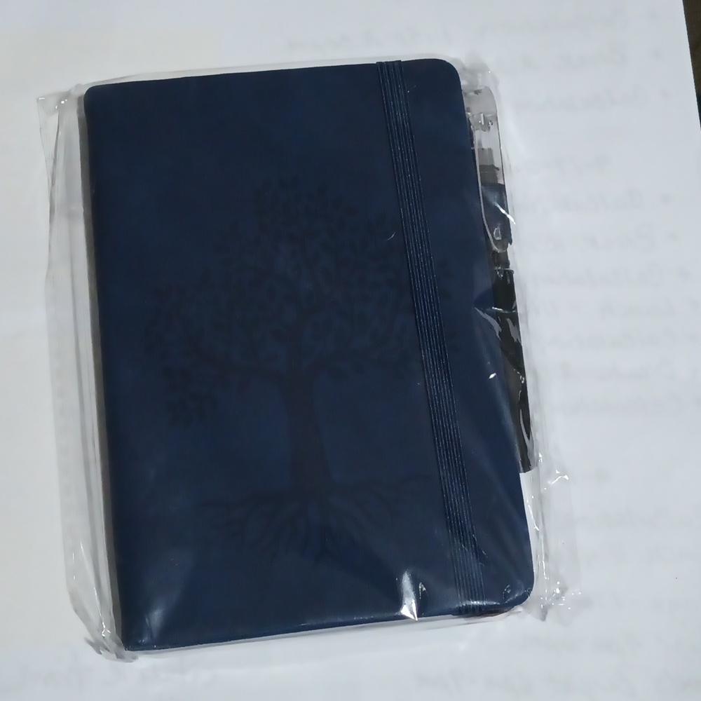 🌼Small journal (cobalt blue) with pen